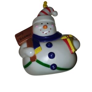 Festive Snowman Christmas Ornament Night Light